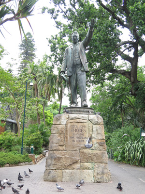 Cecil Rhodes statue, Old Company Gardens, Cape Town, South Africa 2013